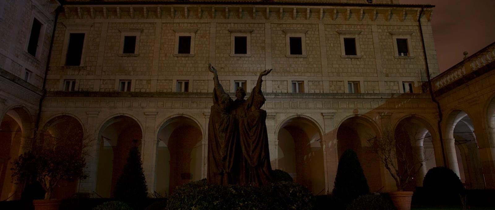 Benedetto XVI e San Benedetto - Abbazia di Montecassino