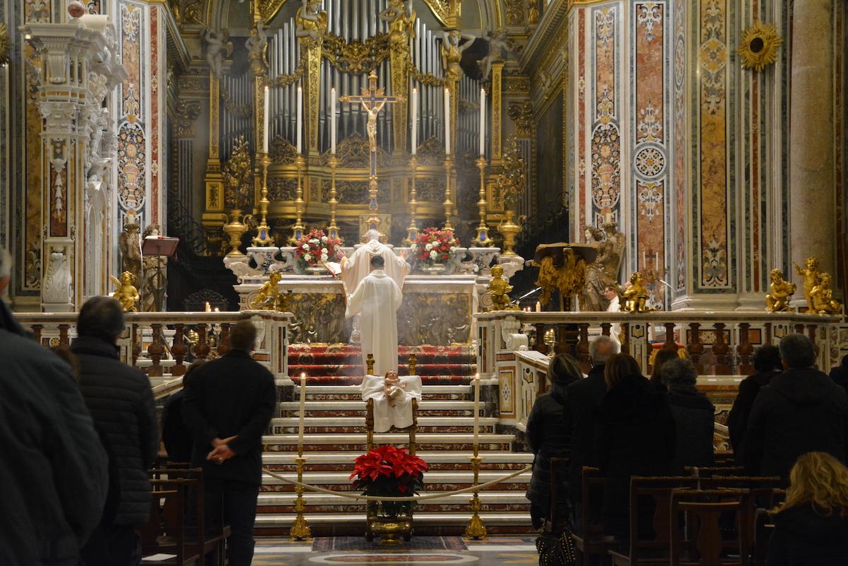 Montecassino Te Deum di fine anno 2023 abate Luca